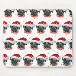Mops Hund züchten Weihnachtsstars Mousepad