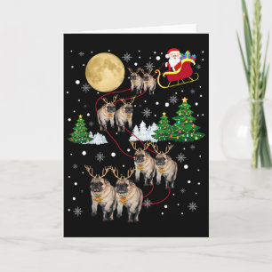 Mops-Hunde-Baum-Weihnachts-Pullover Xmas-Haustier- Karte