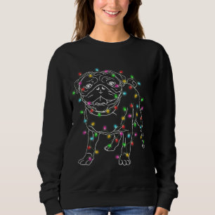 Mops Hunde Bäume Weihnachten Weihnachten Weihnacht Sweatshirt