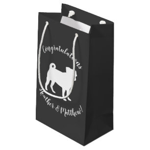 Mops Hunde Kinderdusche Graues Welpengeschlecht ne Kleine Geschenktüte
