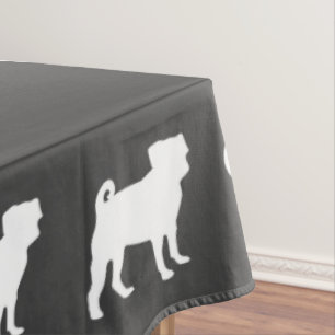 Mops Hunde Kinderdusche Graues Welpengeschlecht ne Tischdecke
