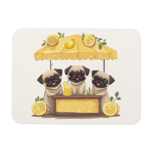 Mops Hunde Lemonade Stand Magnet