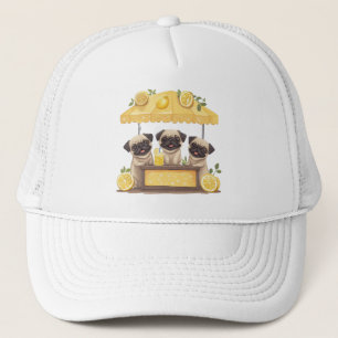 Mops Hunde Lemonade Stand Truckerkappe