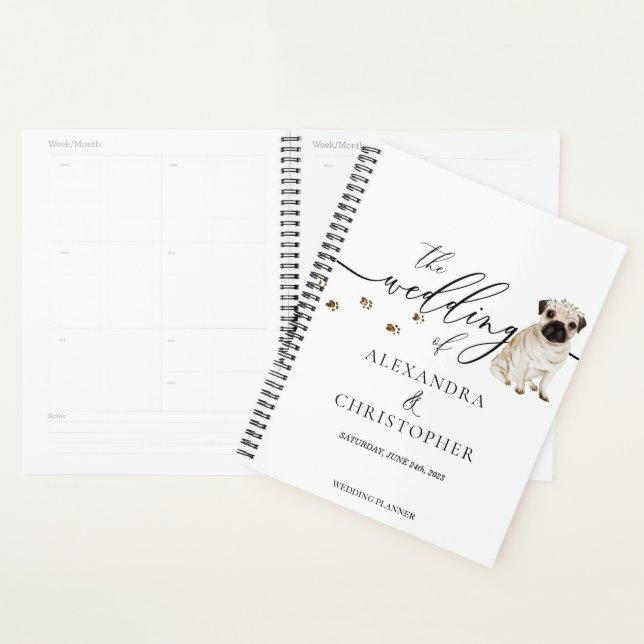 MOPS Hunde Liebe Hochzeit Planer (Anzeige)