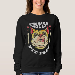 Mops Hunde mit ruhender Grube Gesichtshaut Funny D Sweatshirt