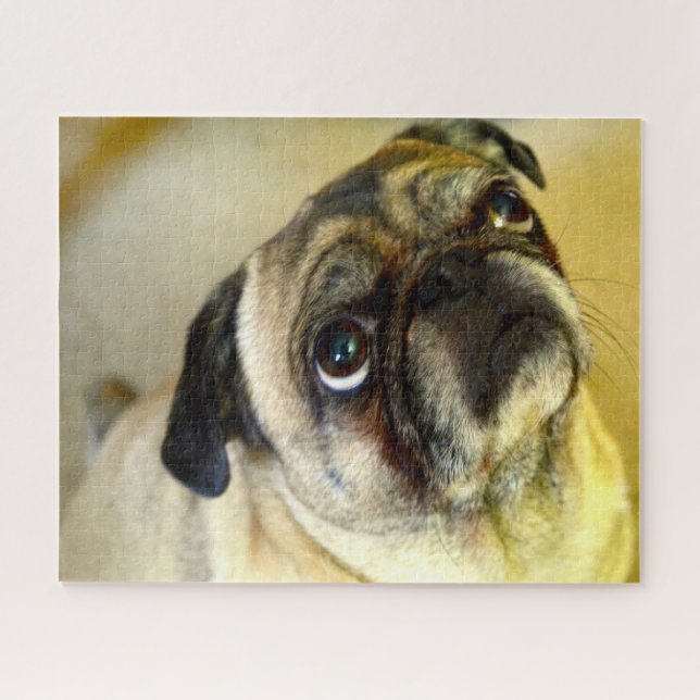 Mops Hunde. Puzzle (Horizontal)