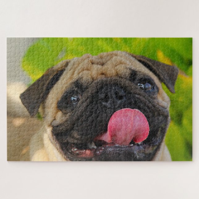 Mops Hunde. Puzzle (Horizontal)