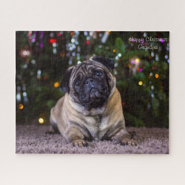 Mops Hunde. Puzzle (Horizontal)