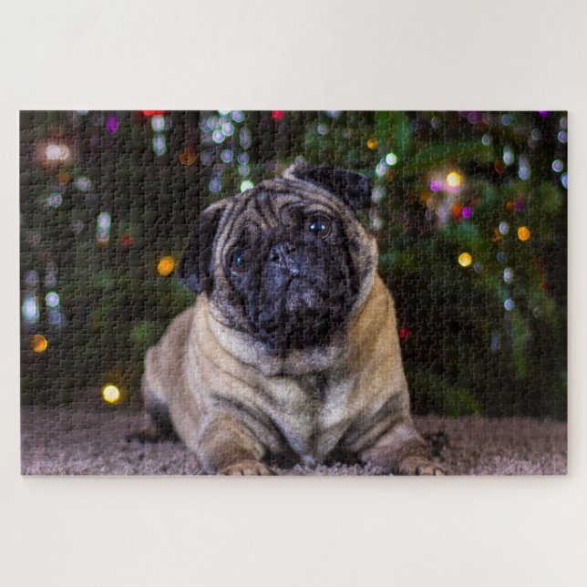 Mops Hunde. Puzzle (Horizontal)