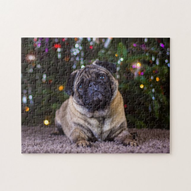 Mops Hunde. Puzzle (Horizontal)