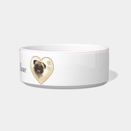 Mops Hunde Wasserschüssel oder Essensgeschirr Napf