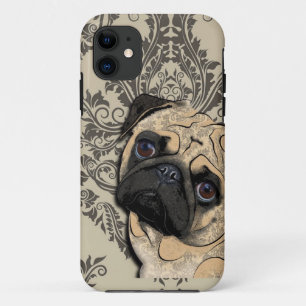 Mops-Hundeabstrakter Haustier-Muster-Druck Case-Mate iPhone Hülle