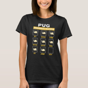 Mops Hundebordience Training Funny Puppy Guide to T-Shirt