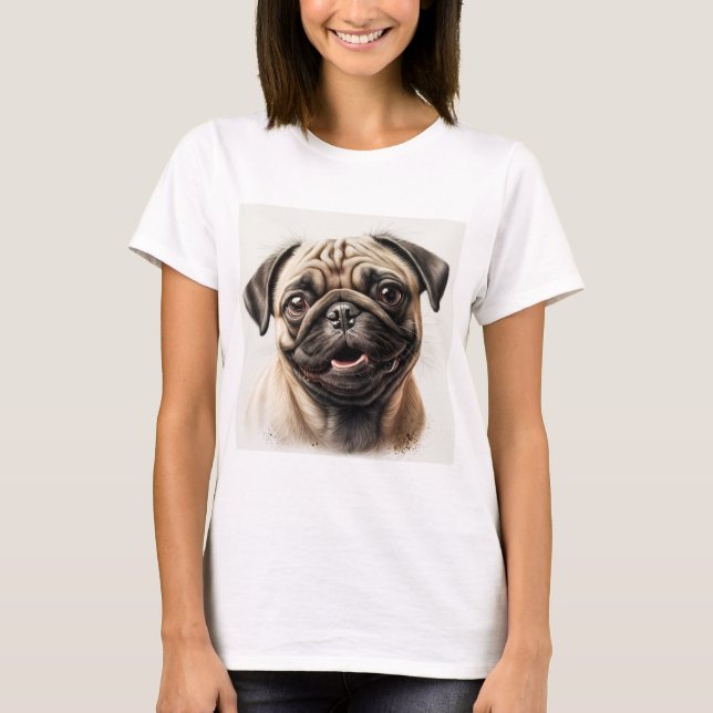 Mops Hundeliebhaber T - Shirt Hund Mutter T - Shir (Vorderseite)