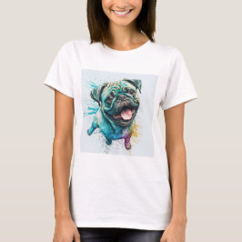 Mops Hundeliebhaber T - Shirt Hund Mutter T - Shir