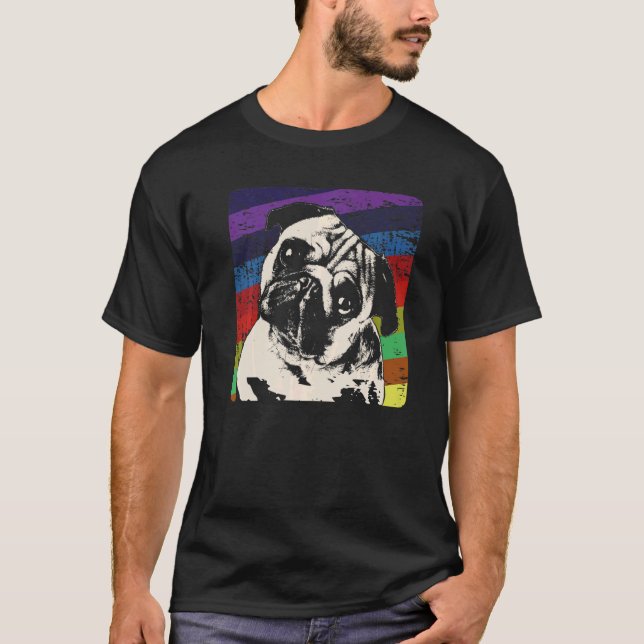 Mops-Hunderasse  10 T-Shirt (Vorderseite)