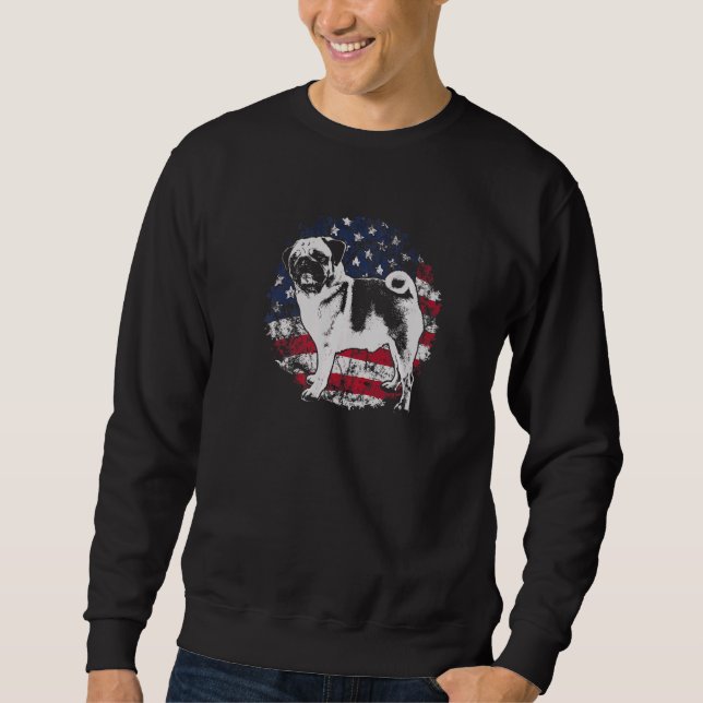 Mops-Hunderasse  32 Sweatshirt (Vorderseite)