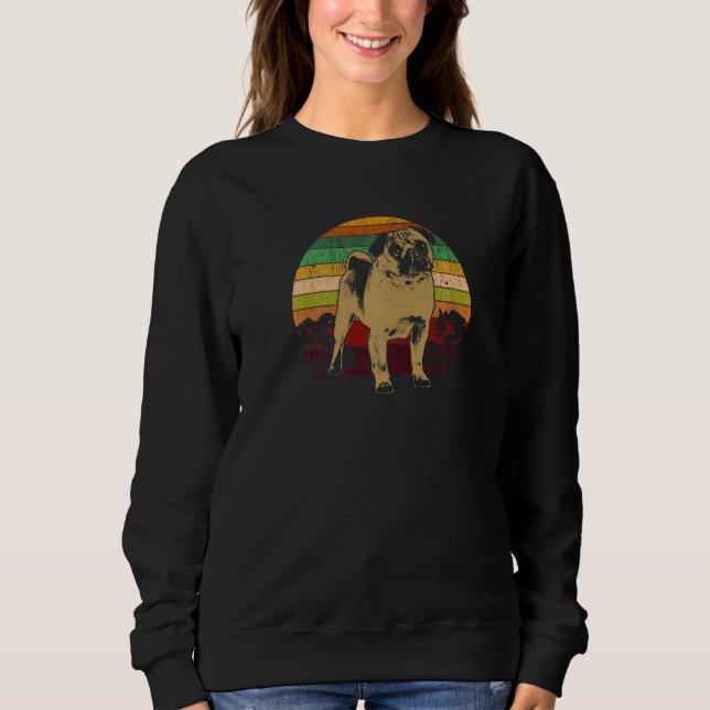 Mops-Hunderasse  43 Sweatshirt (Vorderseite)