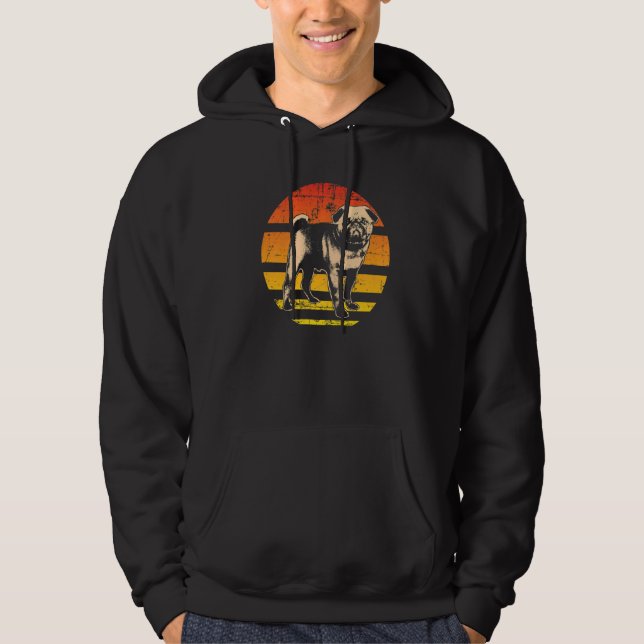 Mops-Hunderasse  5 Hoodie (Vorderseite)