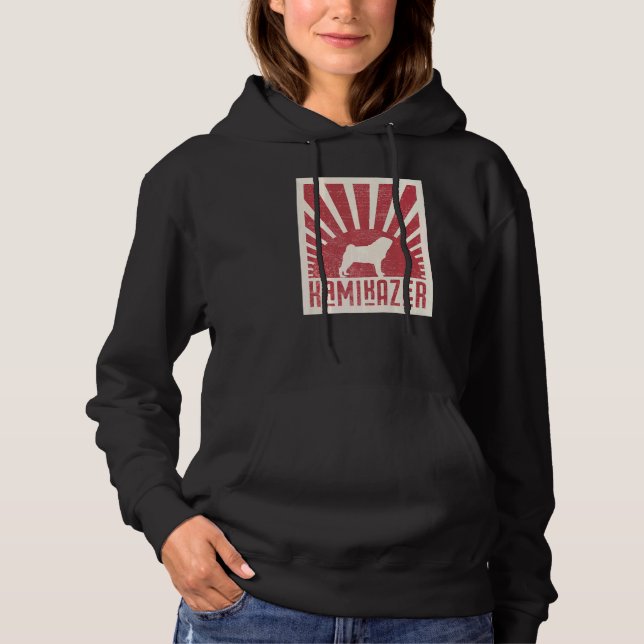 Mops Hunderasse Carlin  12 Hoodie (Vorderseite)