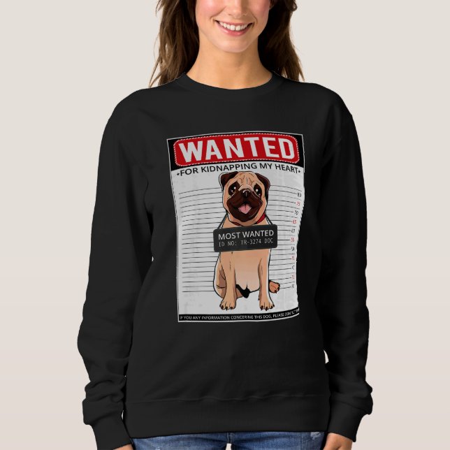 Mops Hunderasse Carlin  17 Sweatshirt (Vorderseite)