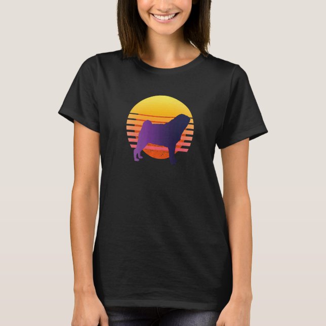 Mops Hunderasse Carlin  27 T-Shirt (Vorderseite)