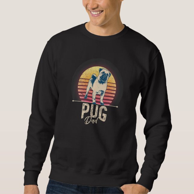 Mops Hunderasse Carlin 28 Sweatshirt (Vorderseite)