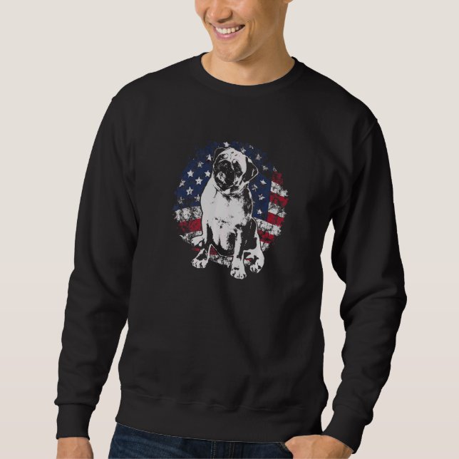 Mops Hunderasse Carlin  52 Sweatshirt (Vorderseite)