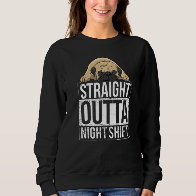 Mops Hunderasse Carlin  54 Sweatshirt (Vorderseite)