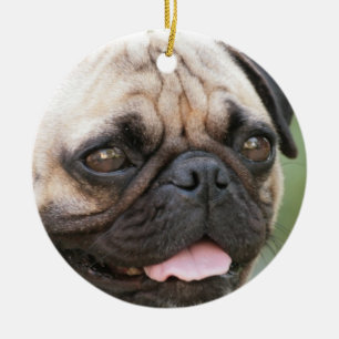 Mops-Hundeverzierung Keramik Ornament