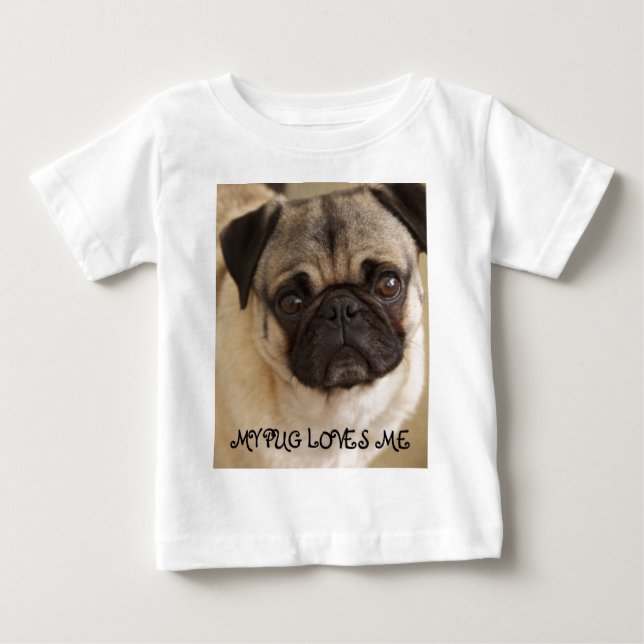 MOPS-HUNDEwelpe Baby T-shirt (Vorderseite)