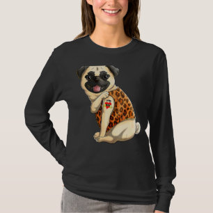 Mops I Liebe Mama Tattoo Hund Muttertag T-Shirt