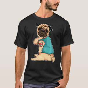 Mops I Liebe Nana Tattoo Apparel Dog Nana Mutter D T-Shirt