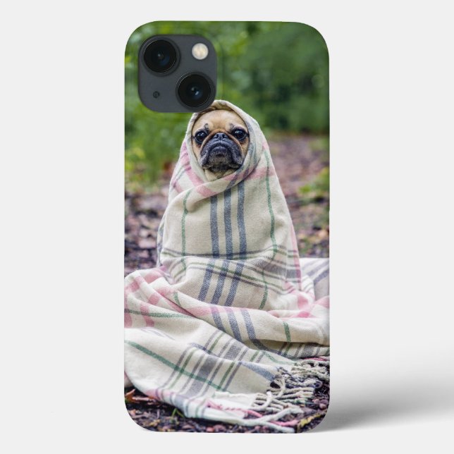 Mops in einer Blankette Case-Mate iPhone Hülle (Rückseite)