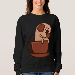 Mops in einer Tasse Niedliche Mops Geschenke für M Sweatshirt