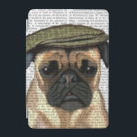 Mops in flacher Kappe iPad Mini Hülle<br><div class="desc">Haustiere</div>