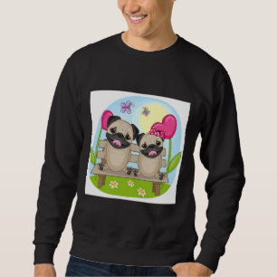 Mops in Liebe Essenzieller T - Shirt 862