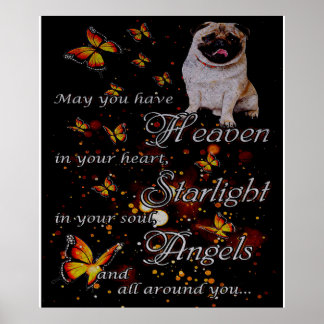 Mops in meinem Herzen, lustiger Mops Dog Lover Ges Poster