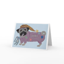 Mops in Schlafanzügen 