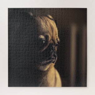 Mops in tiefen Gedanken Puzzle