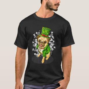 Mops Irish C Kostüm St Patrick Day Dog T-Shirt