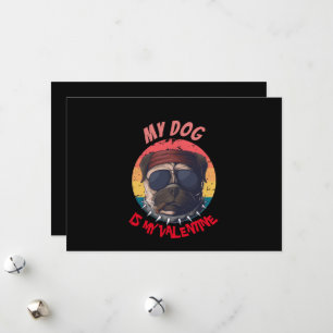 MOPS IST MEIN VALENTINE FEIERTAGSKARTE