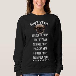 Mops Ja Furz Nein Für Mutti Und Vati Sweatshirt
