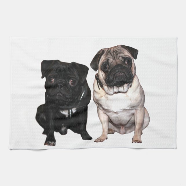 Mops Jack und Richi Küchentuch (Horizontal)