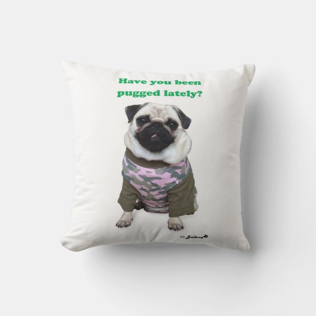 Mops Jolene Kissen (Vorderseite)
