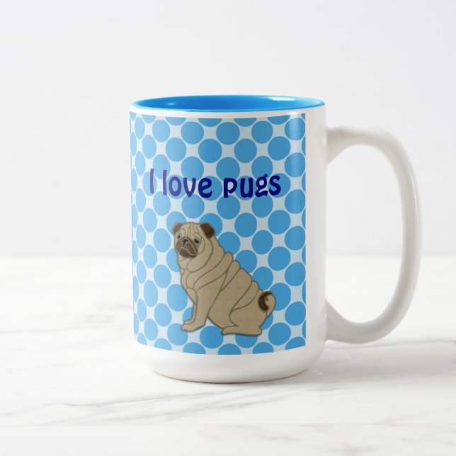 Mops - Kaffeetasse (Rechts)