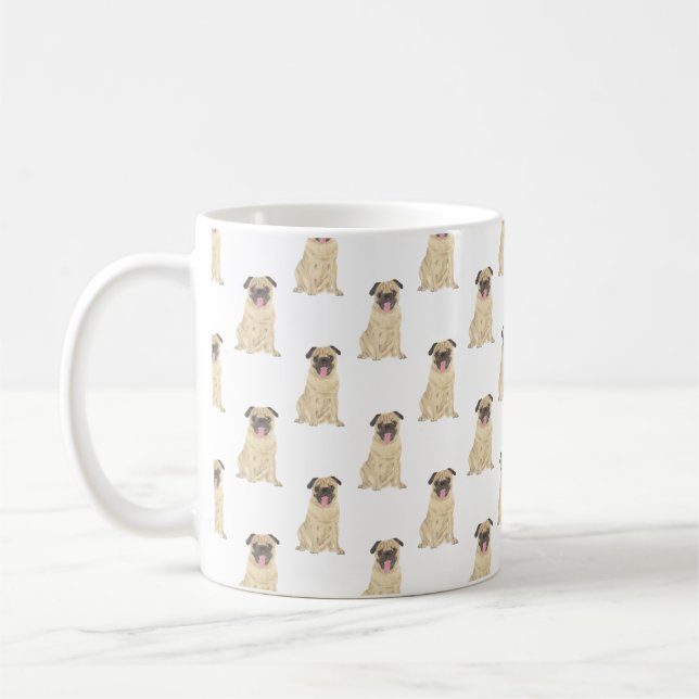 Mops Kaffeetasse (Links)
