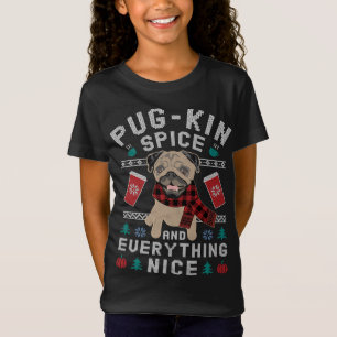 Mops-Kähnchen-GewürzLatte und Pugkin-Hund Mops häs T-Shirt