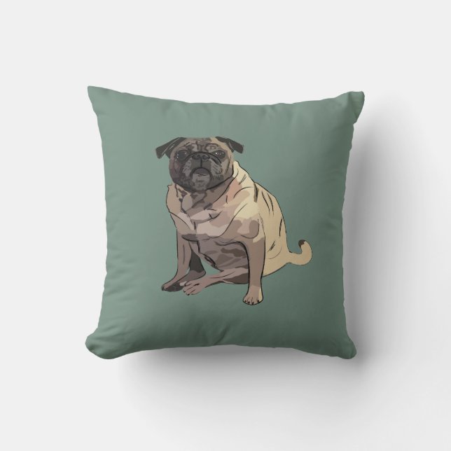 Mops Kissen (Vorderseite)