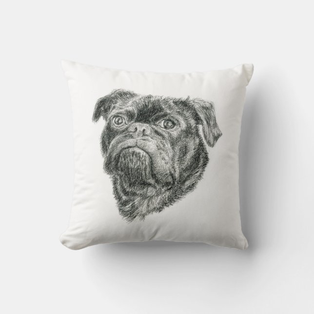 Mops Kissen (Vorderseite)